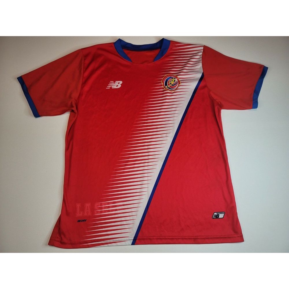 New‎ Balance Costa Rica Soccer Jersey Mens Large. Ticos Futbol Red Kit.